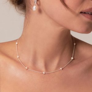 Silver Ten Pearl Choker